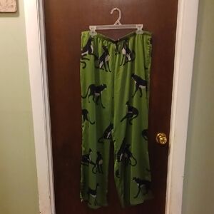 Auden Green Sleepwear with Panther Print Size Large